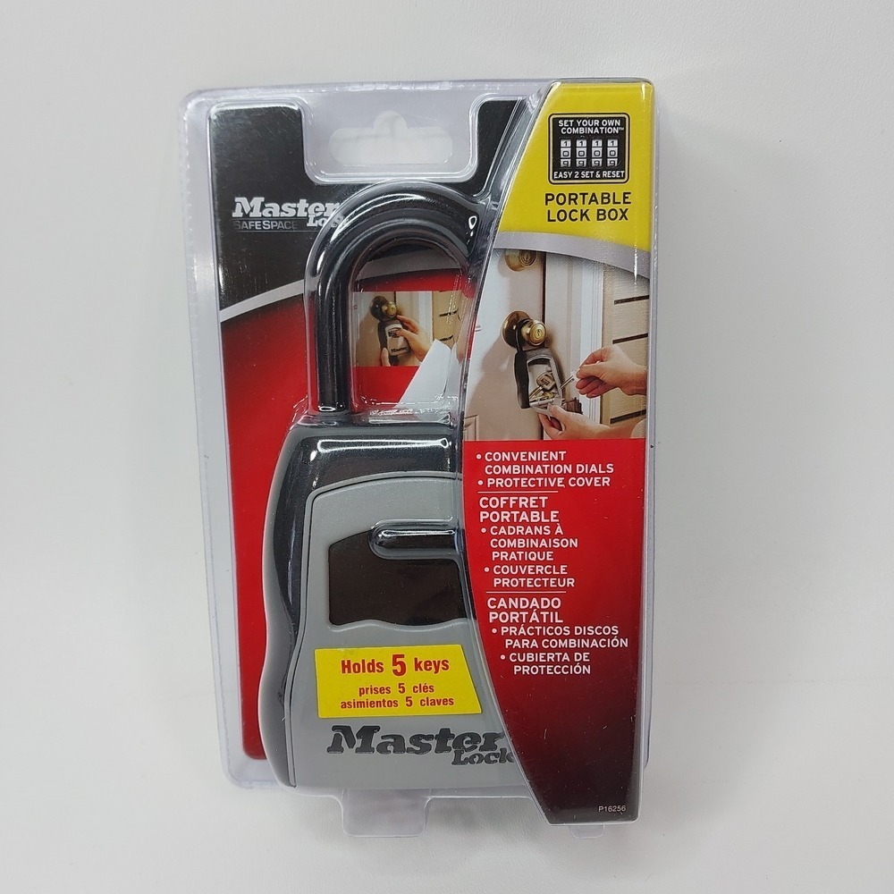 Master Lock 5400D NEW Portable Lock Box 5 Key Storage 10000 Combinations